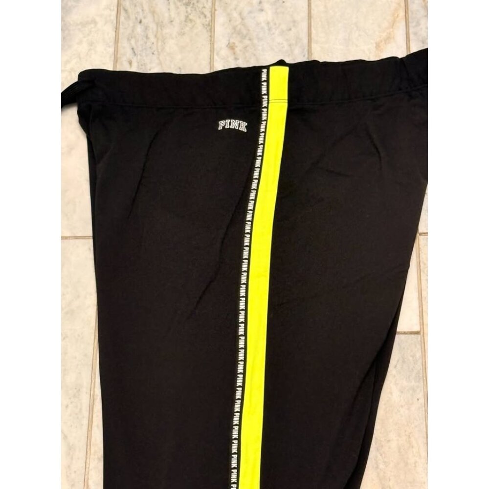 NEW PINK Victoria's Secret women's large black ULTIMATE jogger sweatpants - Picture 6 of 7
